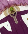 KF 5123 Kalaai Viscose Rayon Embroidery Kurti With Bottom Dupatta Orders In India
