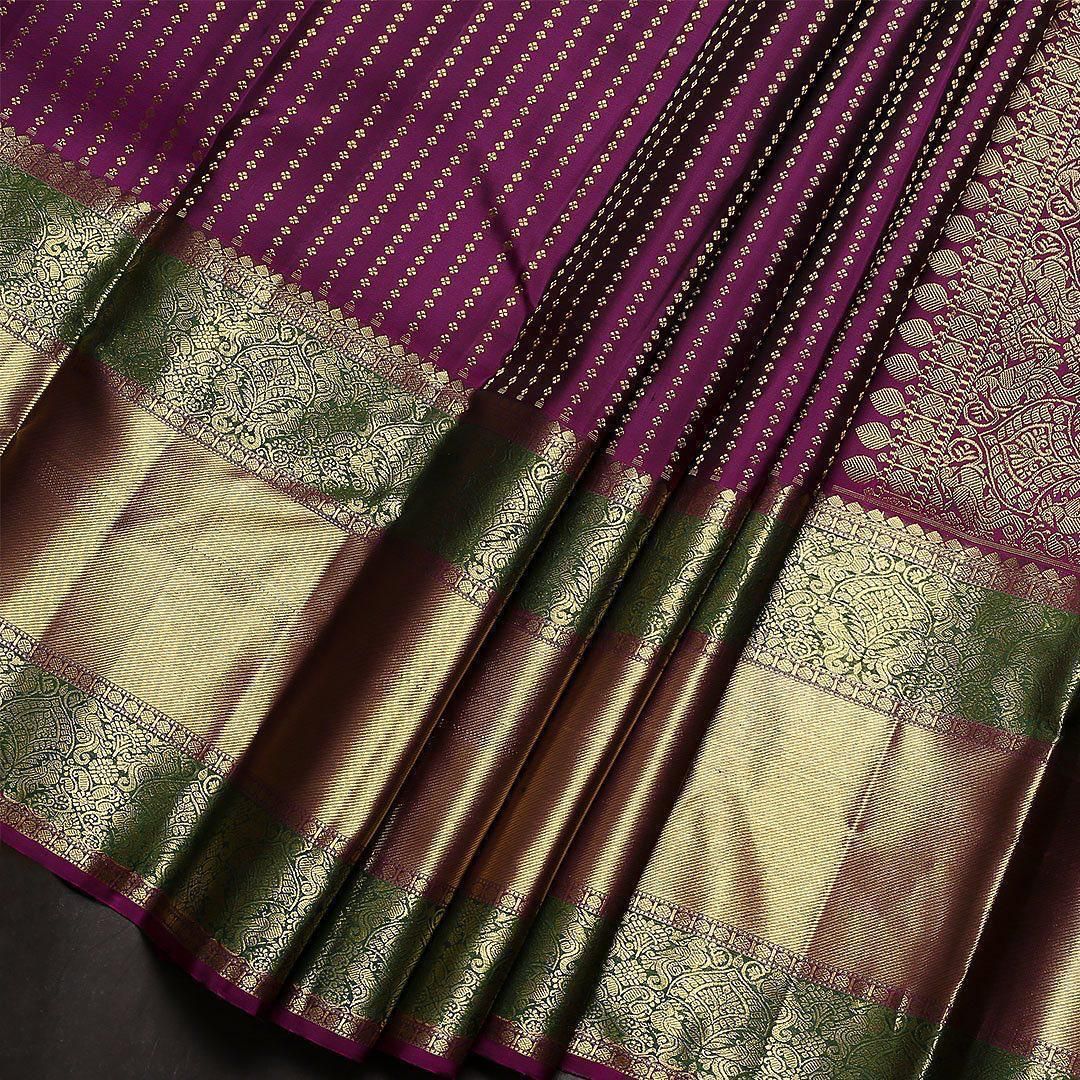 Aab Wine Butti Soft Lichi Silk Non Catalog Saree 