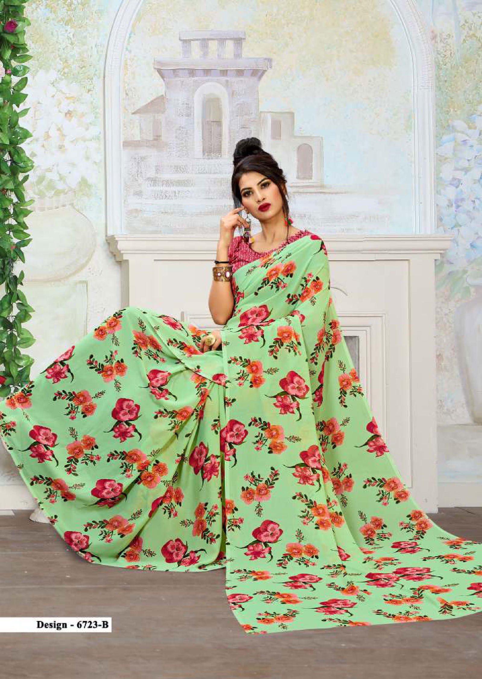 Pankhuri Plus 25 Latest fancy Heavy Rennial Regular Wear Printed Saree Collection
