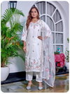 Naisha K 405 Glass Work Handwork Designer Kurti With Pant Dupatta Wholesale Online