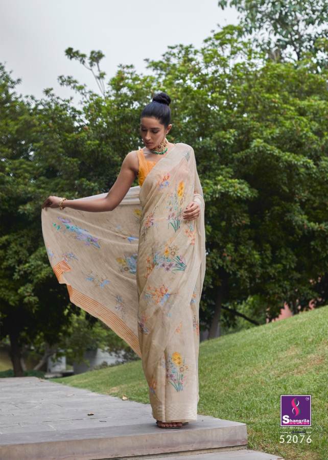 Shangrila Akira Latest Collection Of Casual Wear Linen Cotton Saree 
