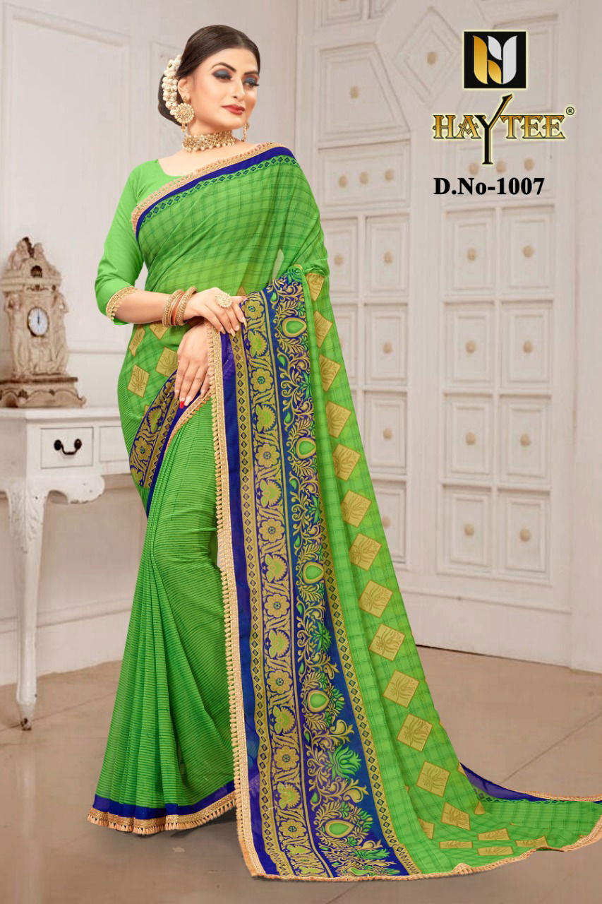 Haytee Gmail 85 Latest Collection Of Dani Printed Daily Wear Saree 