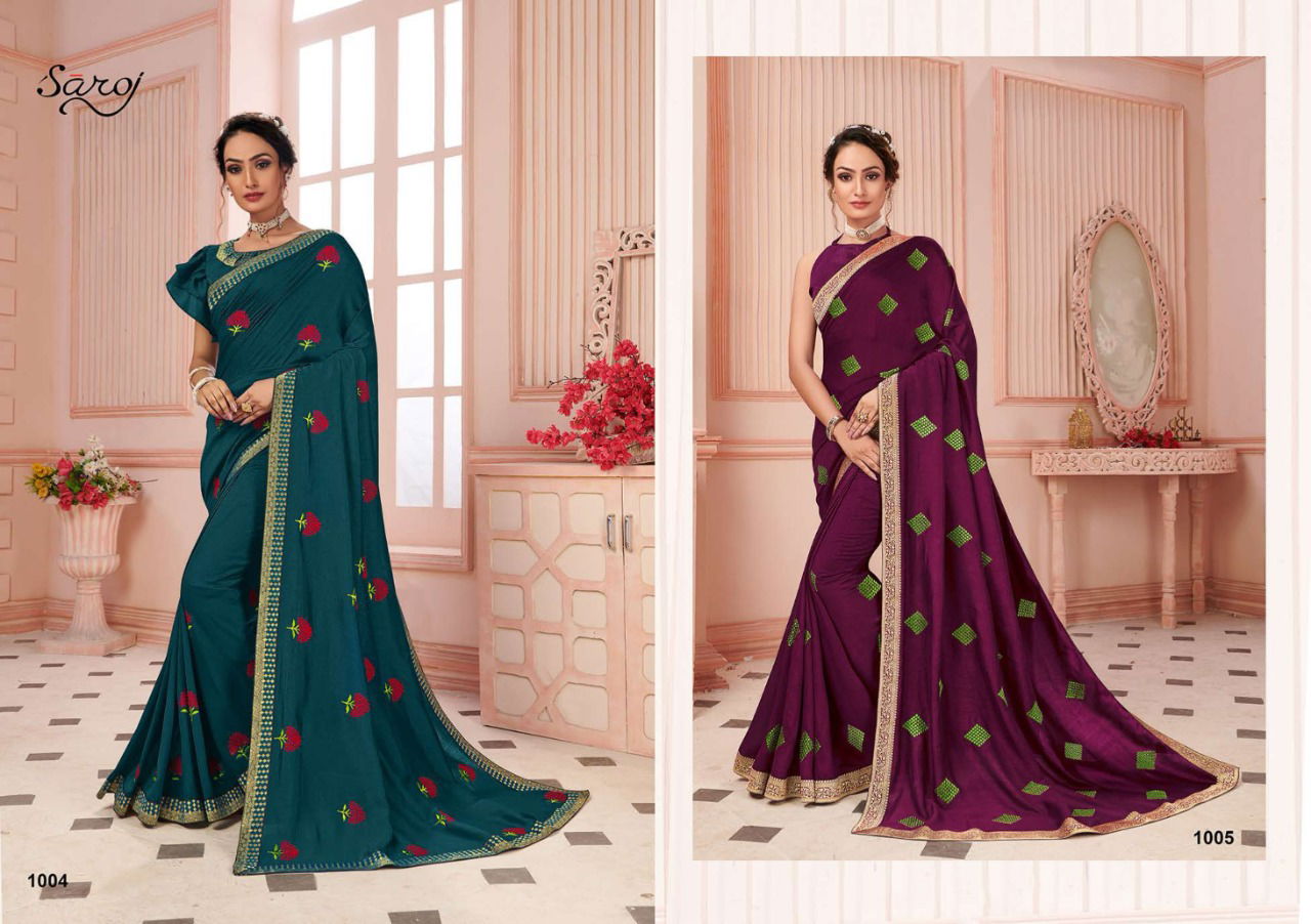Saroj Biography Wedding Wear Latest Designer Silk Sarees Collection