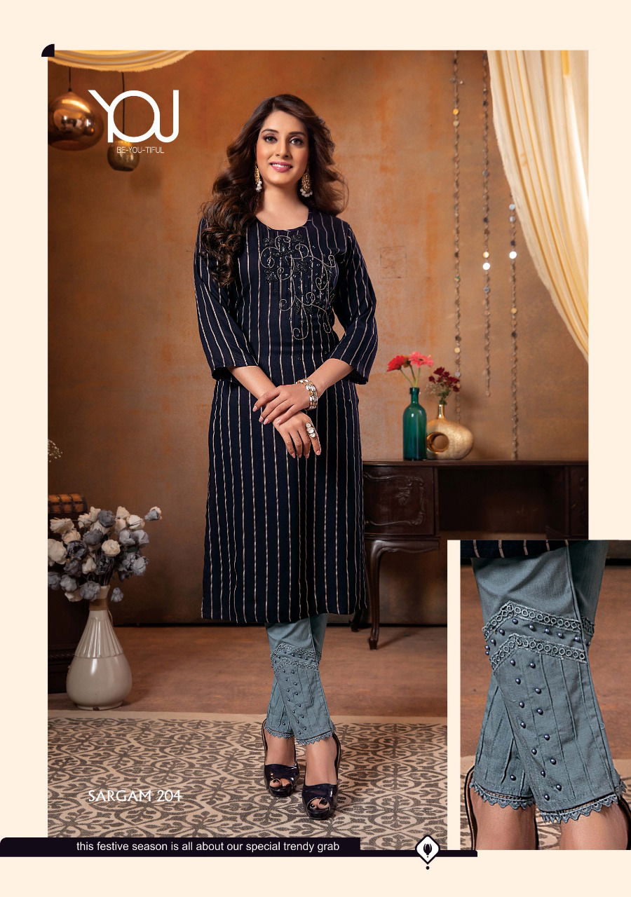 Wanna Sargam 2 Latest Ethnic Wear Viscose Fancy Kurti With Bottom Collection