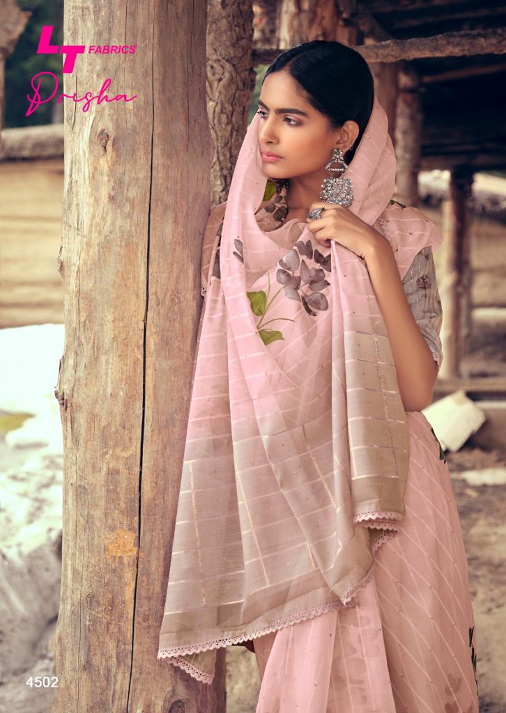 Lt Prisha Ethnic Wear Organza Silk Designer Printed Saree Collection
