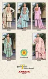 Ankita Vol 42 By Jt Rayon Embroidered Dress Material Wholesale Clothing Distributors In India