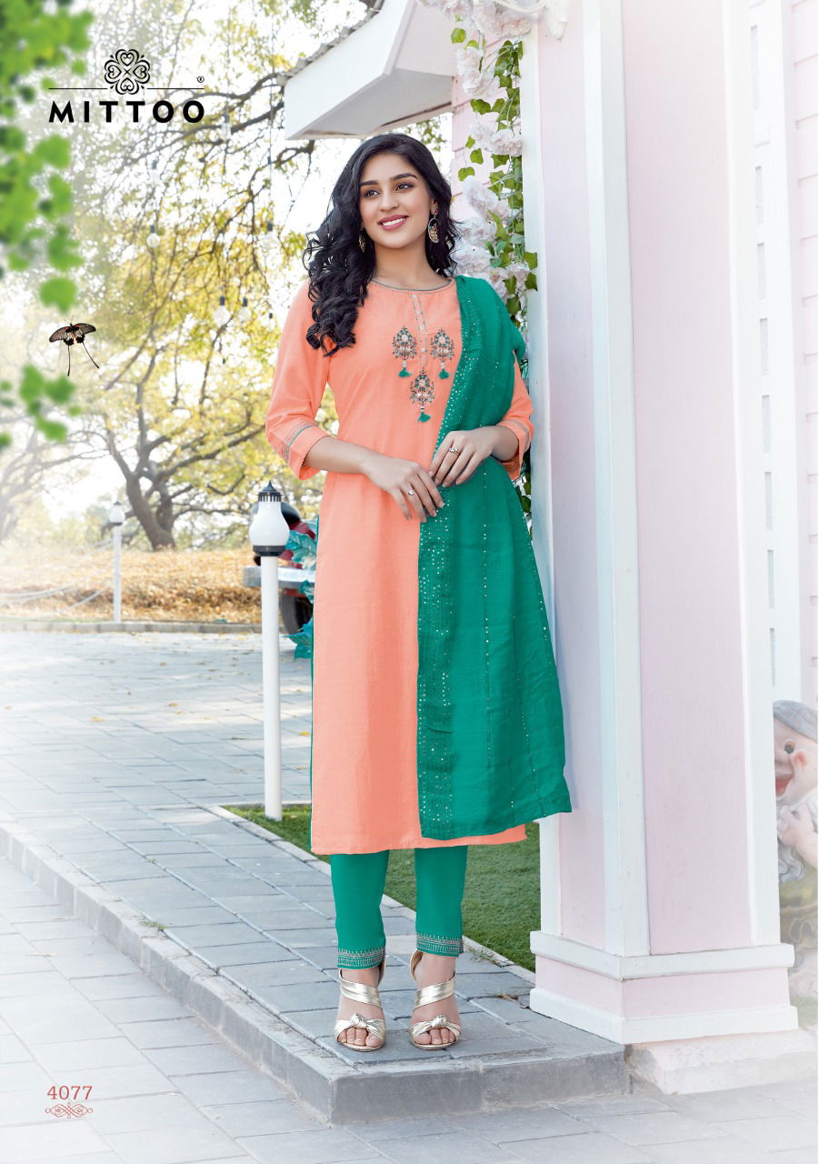 Mittoo Mahendi 3 Fancy Designer Festive Wear Readymade Dress Collection
