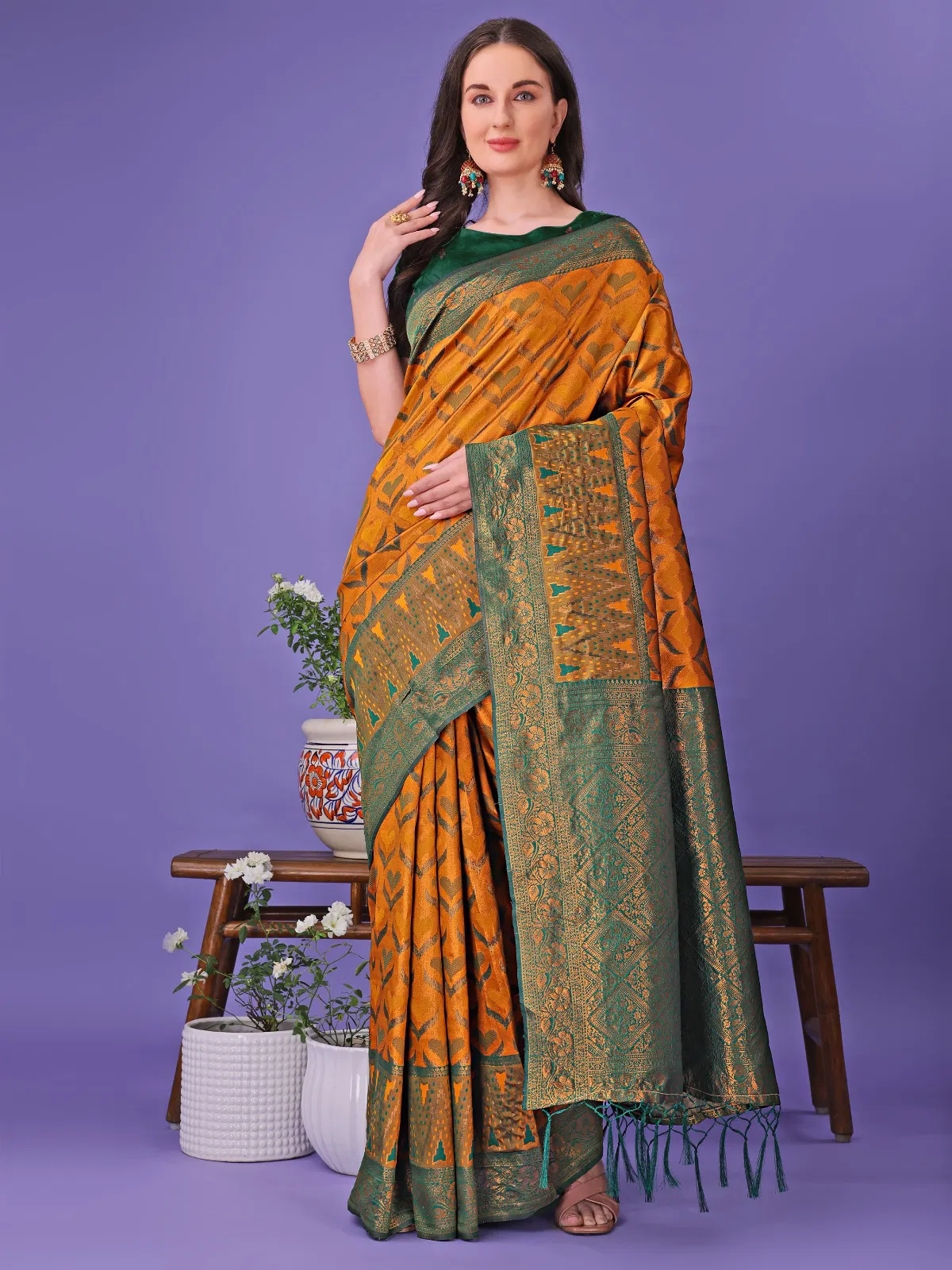 Blossom By Astita Lichi Silk Wedding Wear Saree Wholesale Shop In Surat