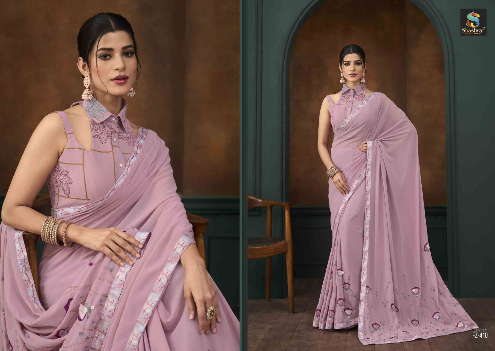 Feeza Vol 4 By Shashvat Fancy Designer Saree Wholesale Shop In Surat