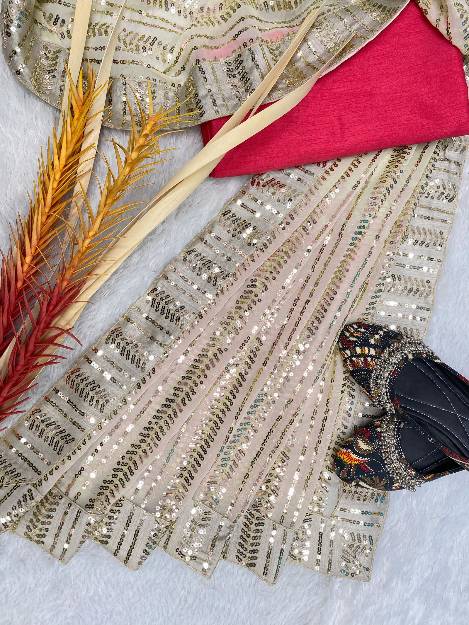 LG 1474 Faux Georgette Party Wear Sarees Catalog
