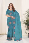 3141 Beautiful Gold Crush Malti Colour Silk Embroidery Saree Wholesale Shop In Surat