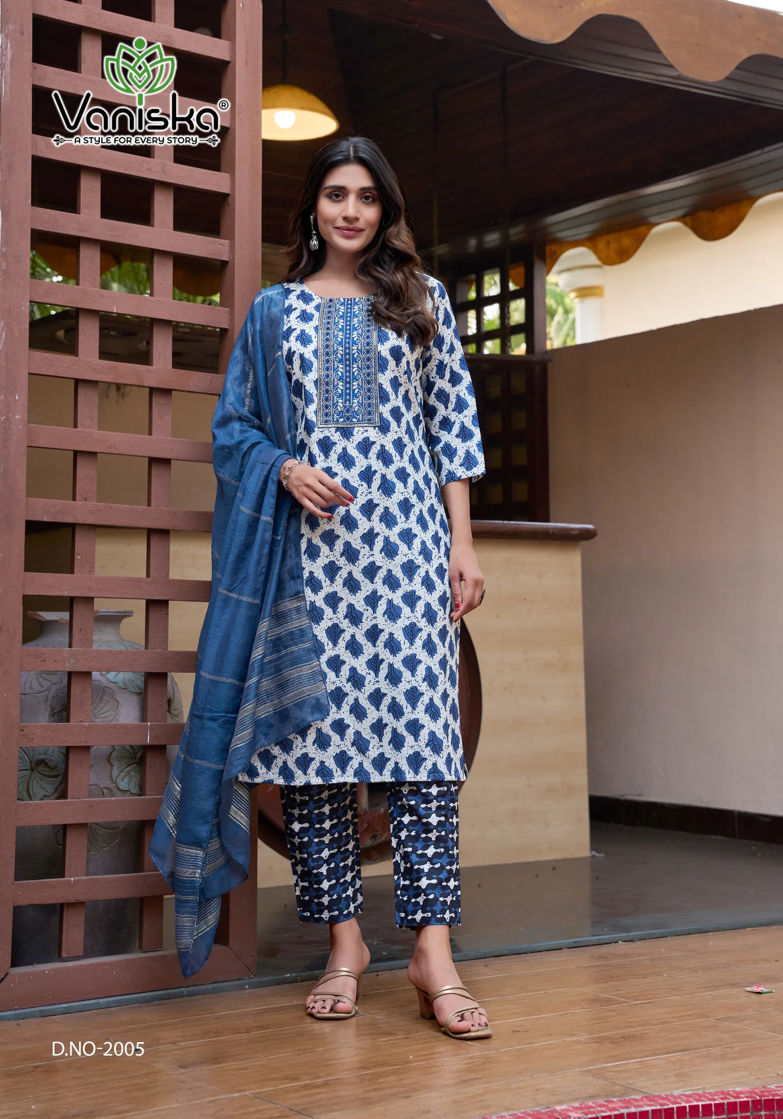 Sunrise Vol 2 By Vaniska Straight Printed Kurti With Bottom Dupatta Orders In India