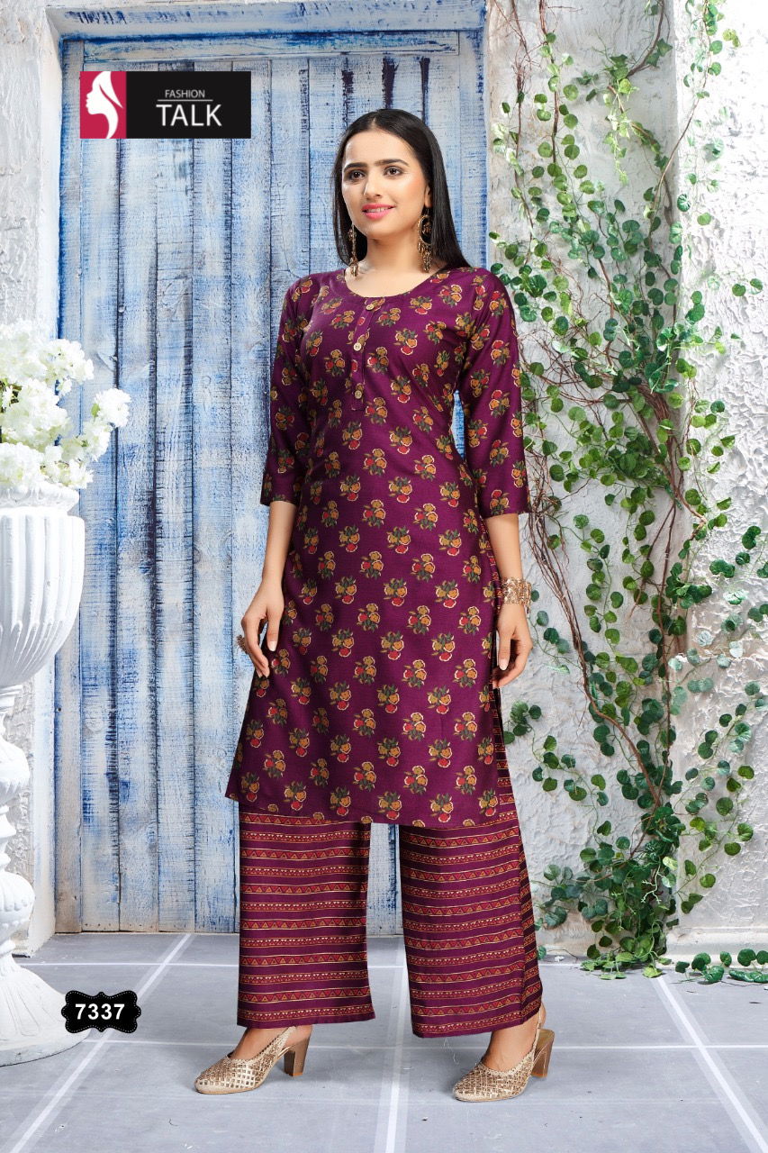 Ft Sweety Rayon Latest Fancy Designer Casual Wear Kurti With Bottom Collection

