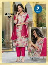 Antra By Kaya Linen Shimmer Online Kurti With Bottom Dupatta Wholesale
