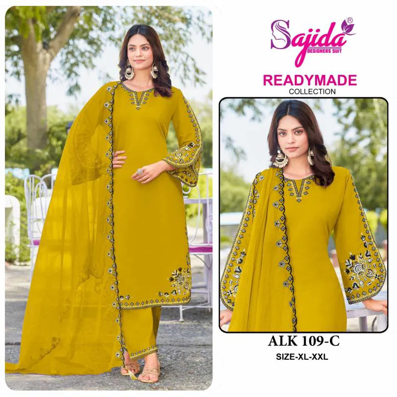 Sajida 109 A To D Embroidered Pakistani Salwar Kameez Exporters In India