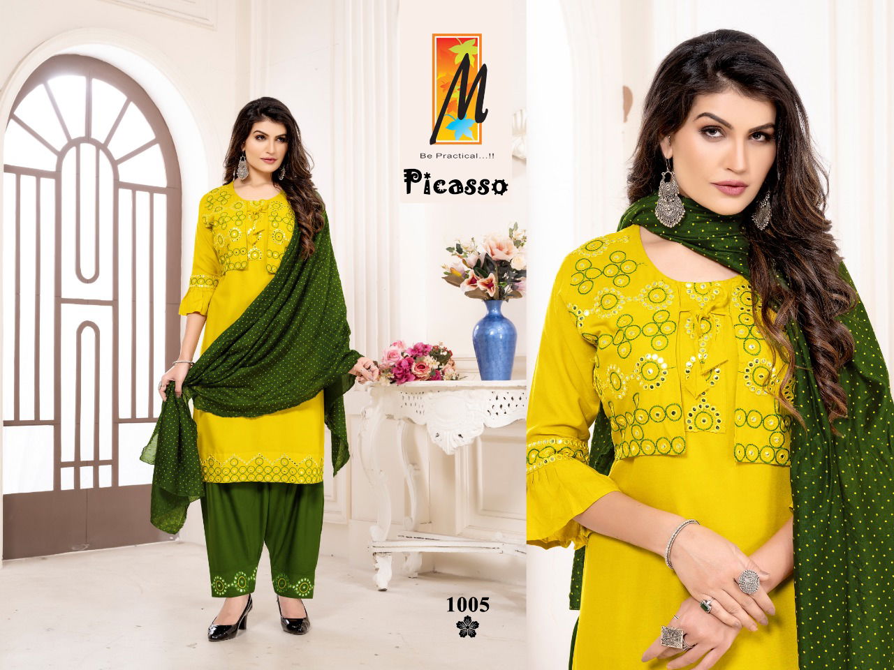 Master Picasso Fancy Casual Daily Wear Rayon Ready Made Collection