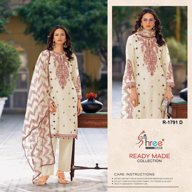 Shree R 1791 Cambric Cotton Ready Made Pakistani Salwar Suits Wholesale Suppliers In Mumbai