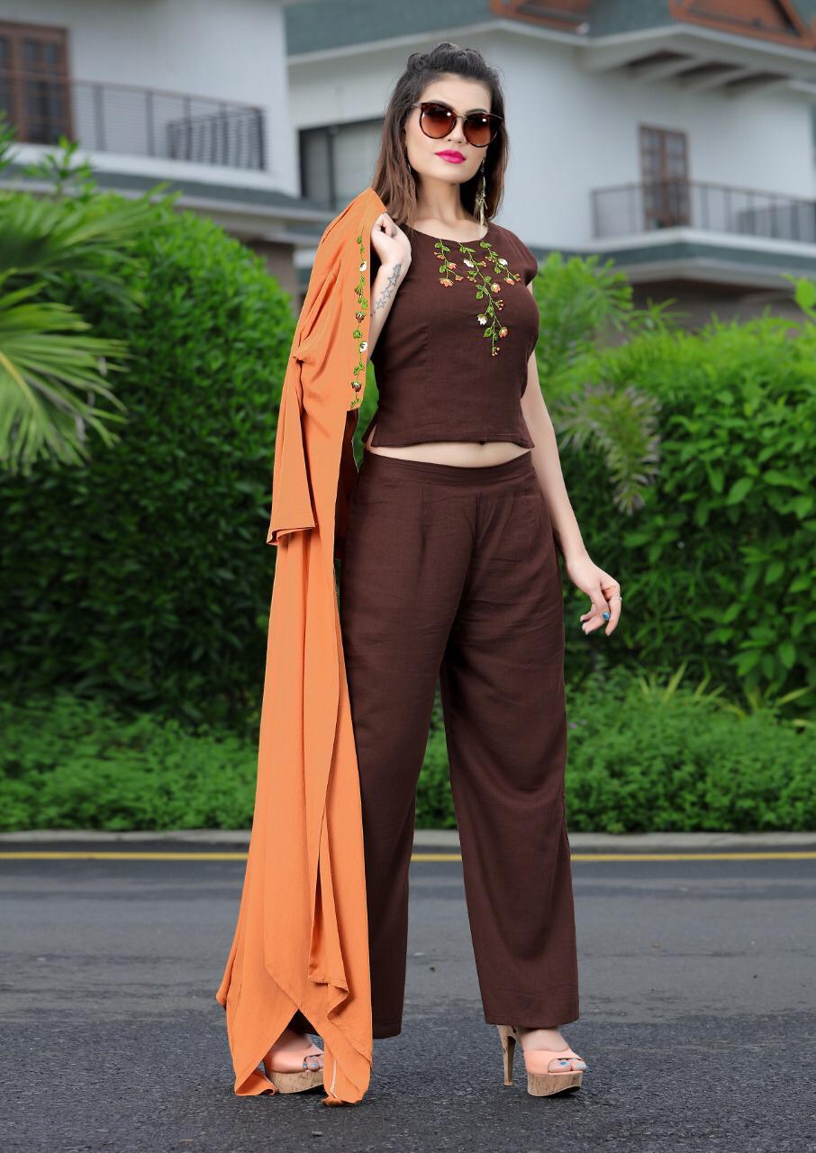 Koodee Sweet Heart Vol-2 Handwork Rayon Designer and Party wear Kurti Collection of Our Plazzo , Shrug & Blouse set Collections