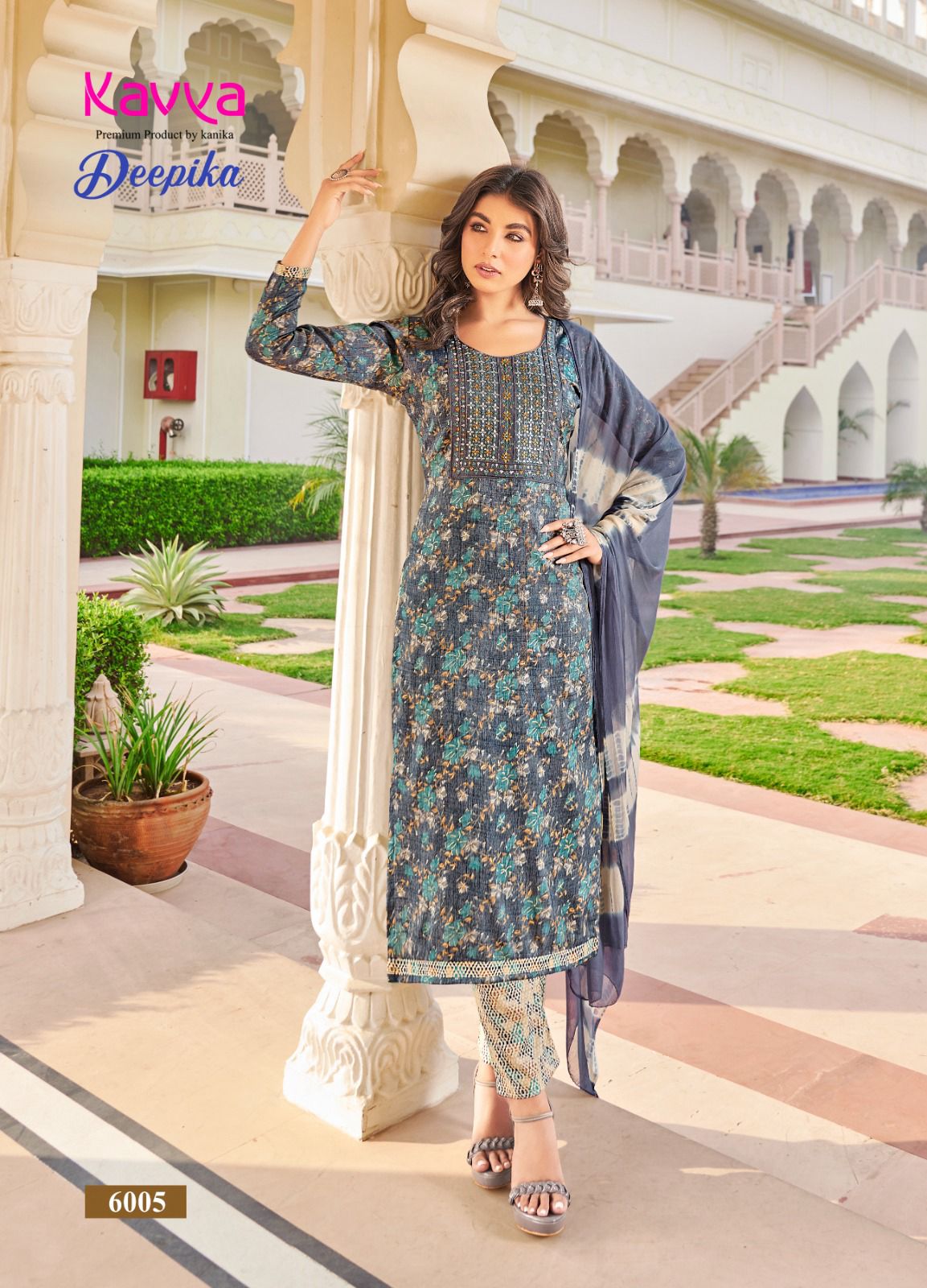 Kavya Deepika Vol 5 straight kurti With Bottom Dupatta Catalog
