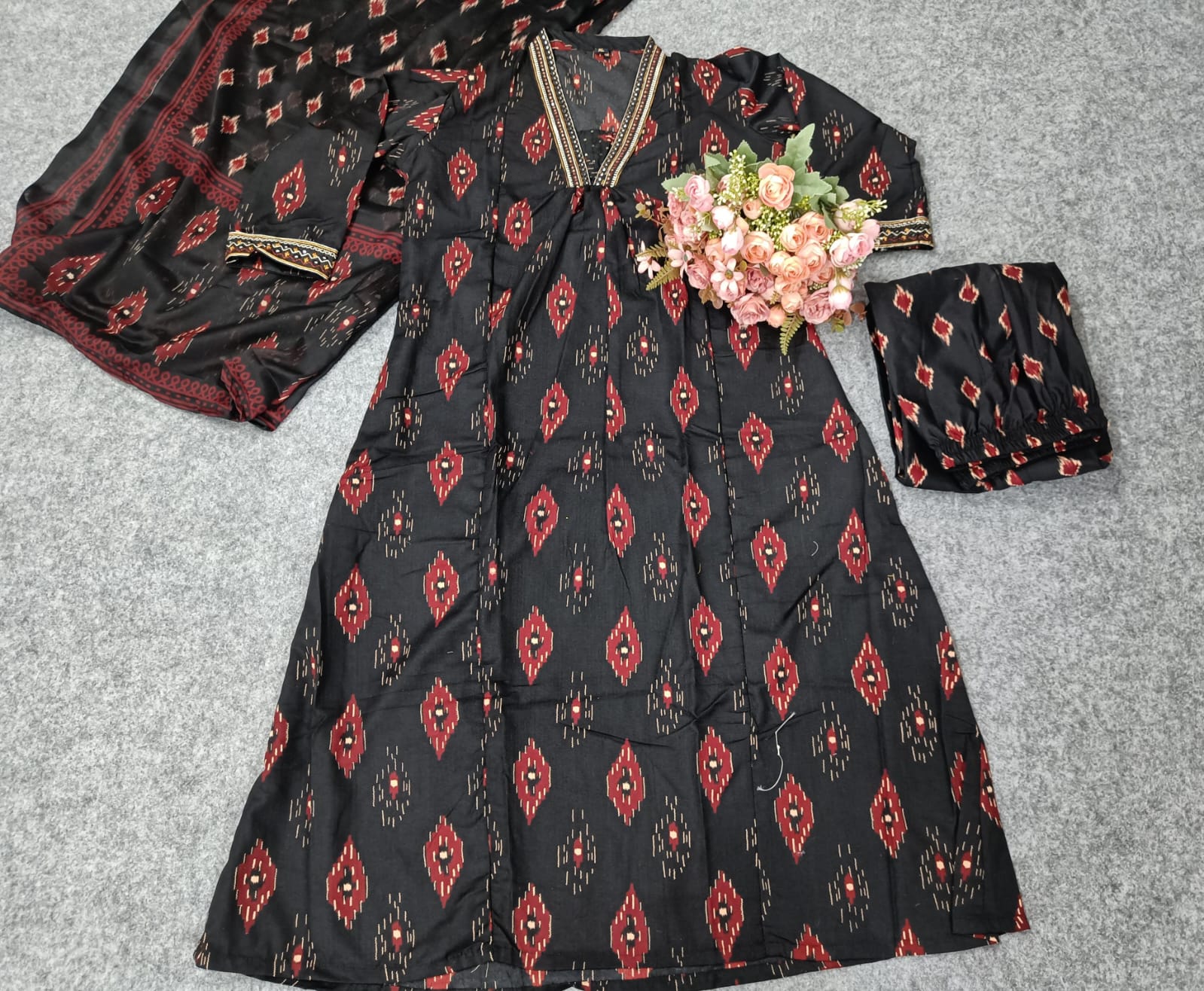 Si 121 Krishi Cotton Digital Printed Kurti With Bottom Dupatta Wholesale Online