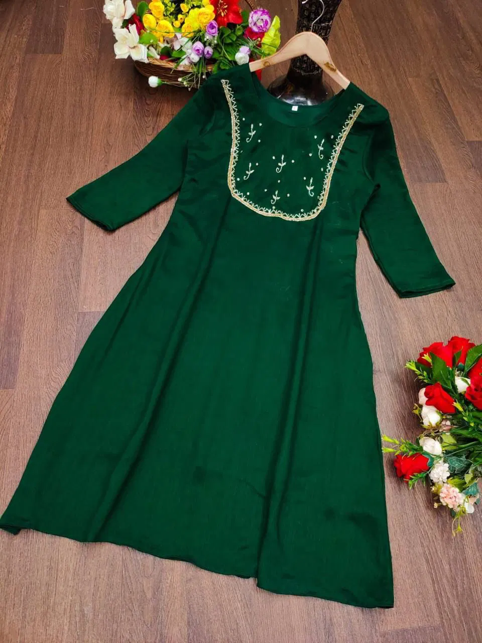 Festive Special Vichitra Designer Kurtis Catalog