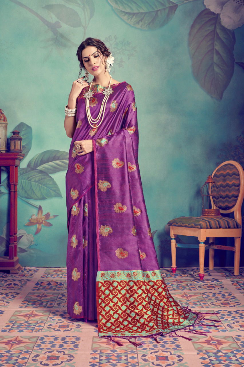 Ynf Pasudh Nx Occasion Wear Banarasi Tussar Silk Latest Designer Saree Collection