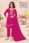 Harshini 1 By Sangeet Vichitra Silk Online Kids Girls Wear Readymade Suits Wholesale