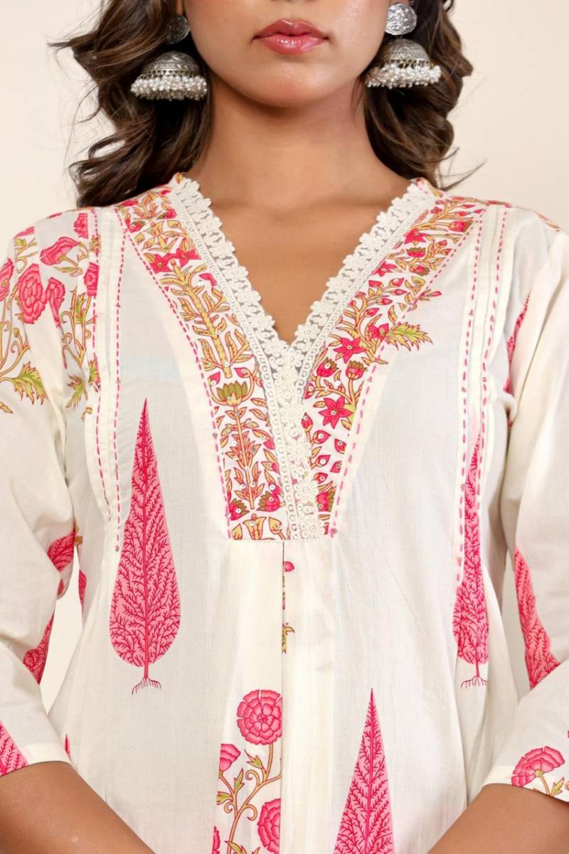Tanyaa P 207 Cotton Wholesale Kurti With Bottom Dupatta Suppliers In Mumbai

