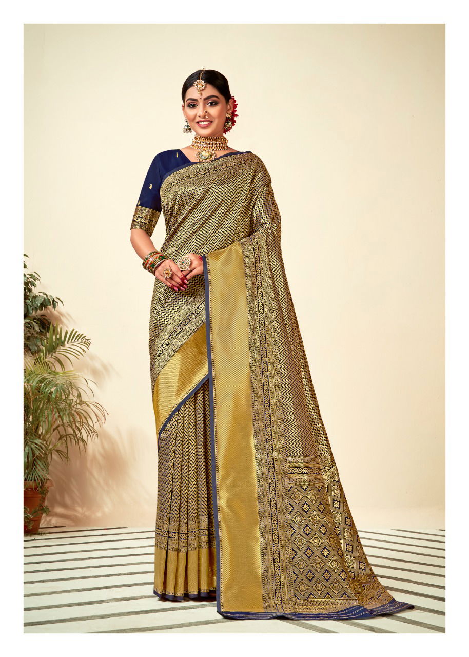 Revanta Kalyani Fancy Designer Party Wear Latest Silk Saree Collection