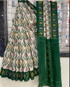 MG 171 Window 04 Plain Linen Printed Sarees Wholesale Shop In Surat