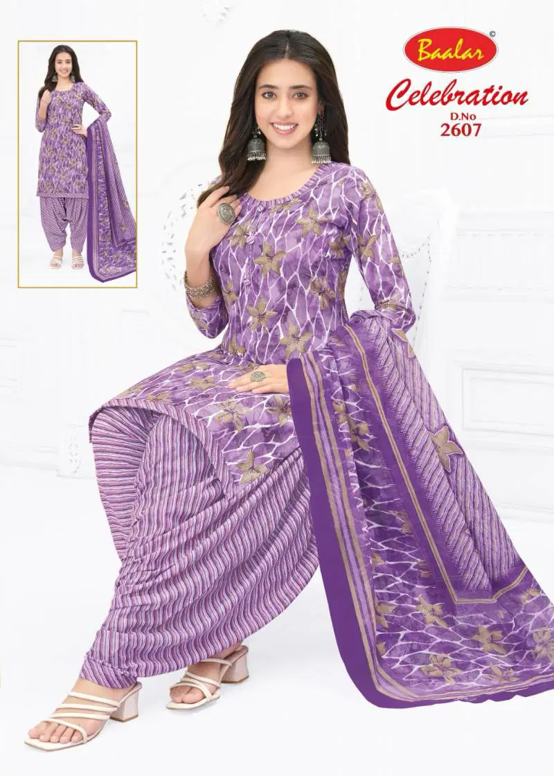 Baalar Celebration Vol 26 Fancy Cotton Printed Dress Material Wholesale Online
