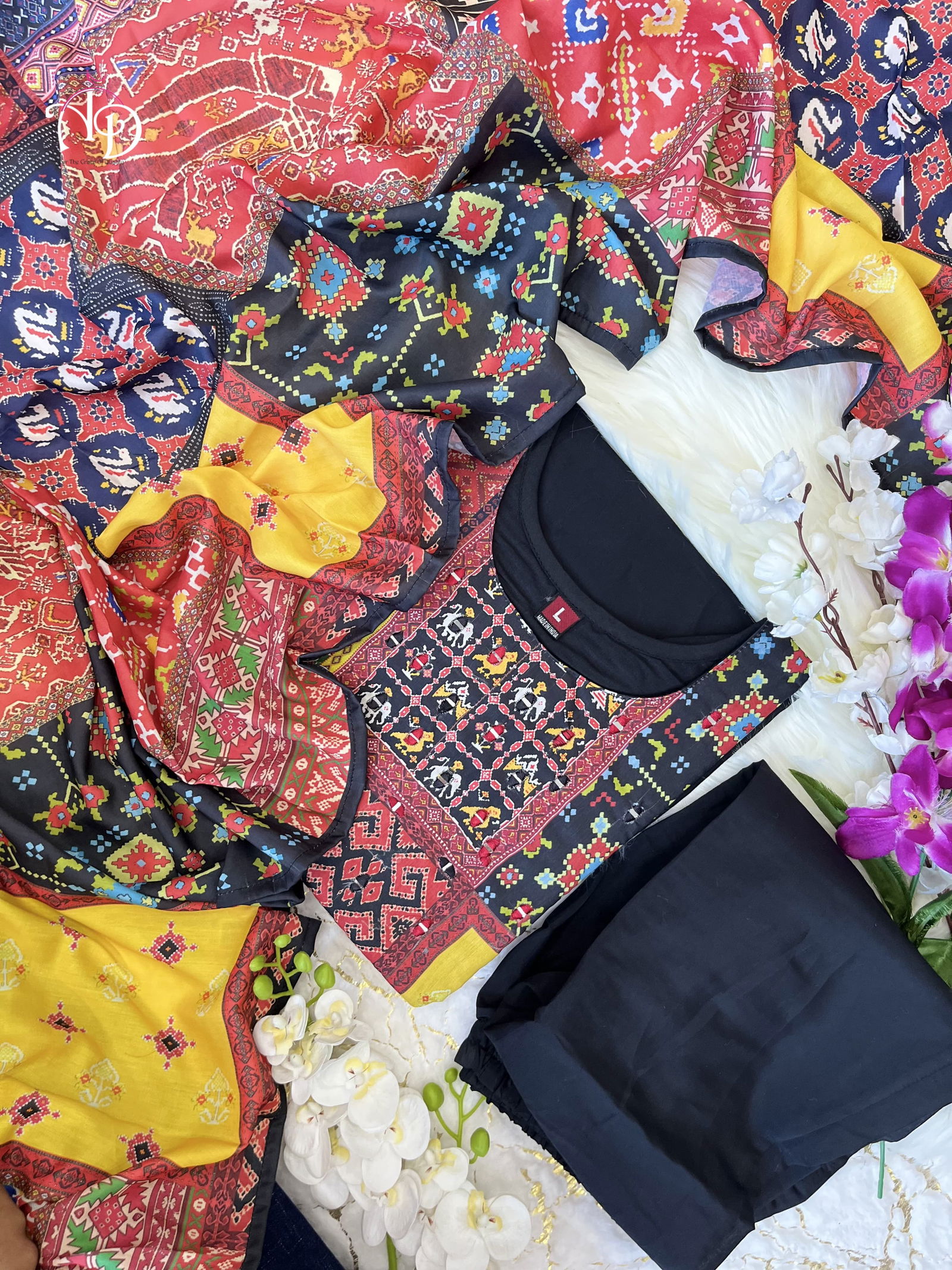 Akshar Black Heavy Banana Silk Kurti With Bottom Dupatta Wholesale Shop In Surat
