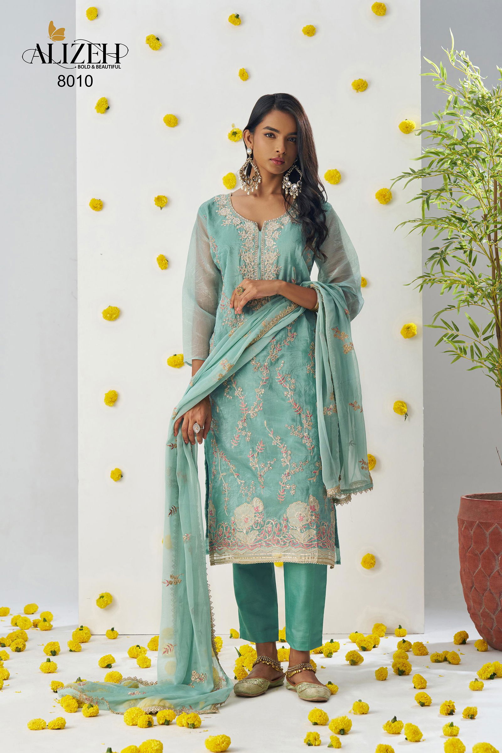 Raag By Alizeh Fancy Crush Designer Kurti With Bottom Dupatta Orders In India
