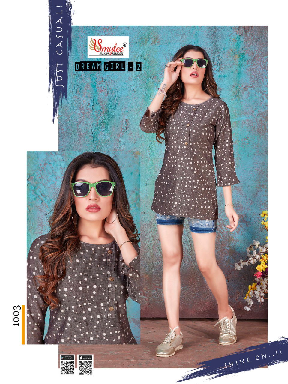 RUNG DREAM GIRL VOL-2 Latest Fancy Designers Casual Wear Heavy Foil Print Rayon Kurti Collection