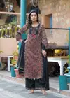 Naisha K 243 Cotton Embroidered Kurti With Bottom Dupatta Wholesalers In India