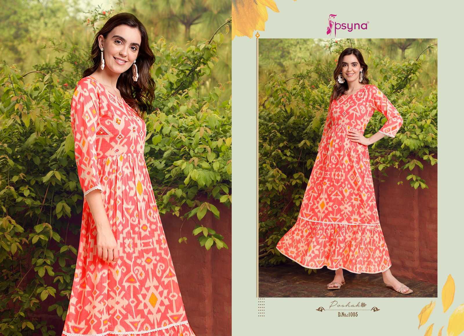 Gulaab By Psyna Cotton Readymade Gown Wholesale Suppliers In Mumbai