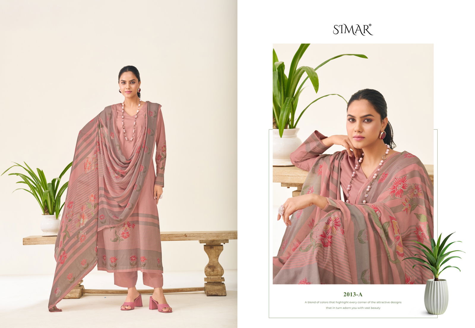 Madhavi By Glossy Lawn Cotton Printed Dress Material Wholesalers In Delhi