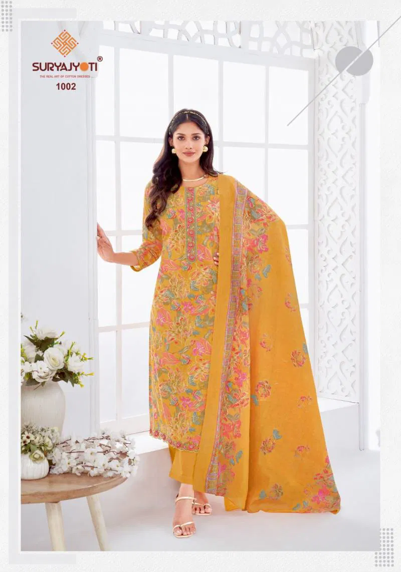 Khushboo Vol 1 By Suryajyoti Lawn Foil Printed Dress Material Wholesale Price In Surat