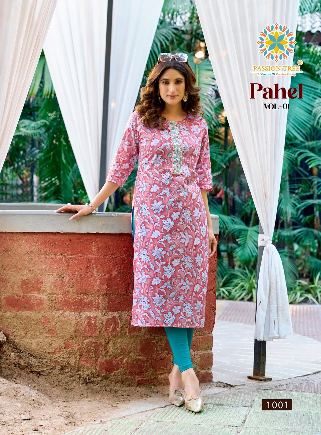 Pahel Vol 1 By Passion Tree Cotton Printed Straight Kurti Suppliers In India