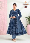 Rashi Vol 3 By Suryajyoti Cotton Printed Anarkali Kurti With Bottom Dupatta Online Wholesale