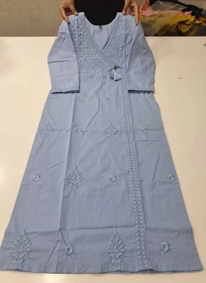 Tanyaa 265 Casual Wear Cotton Lucknowi Kurtis Wholesale Online