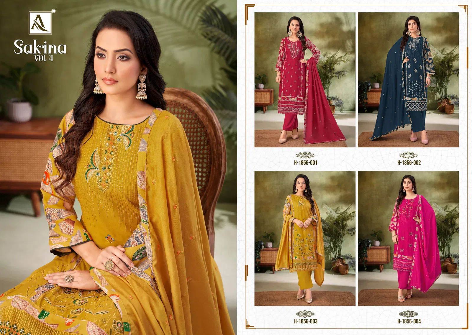 Sakina Vol 4 By Alok Suit Viscose Rayon Dress Material Suppliers In India