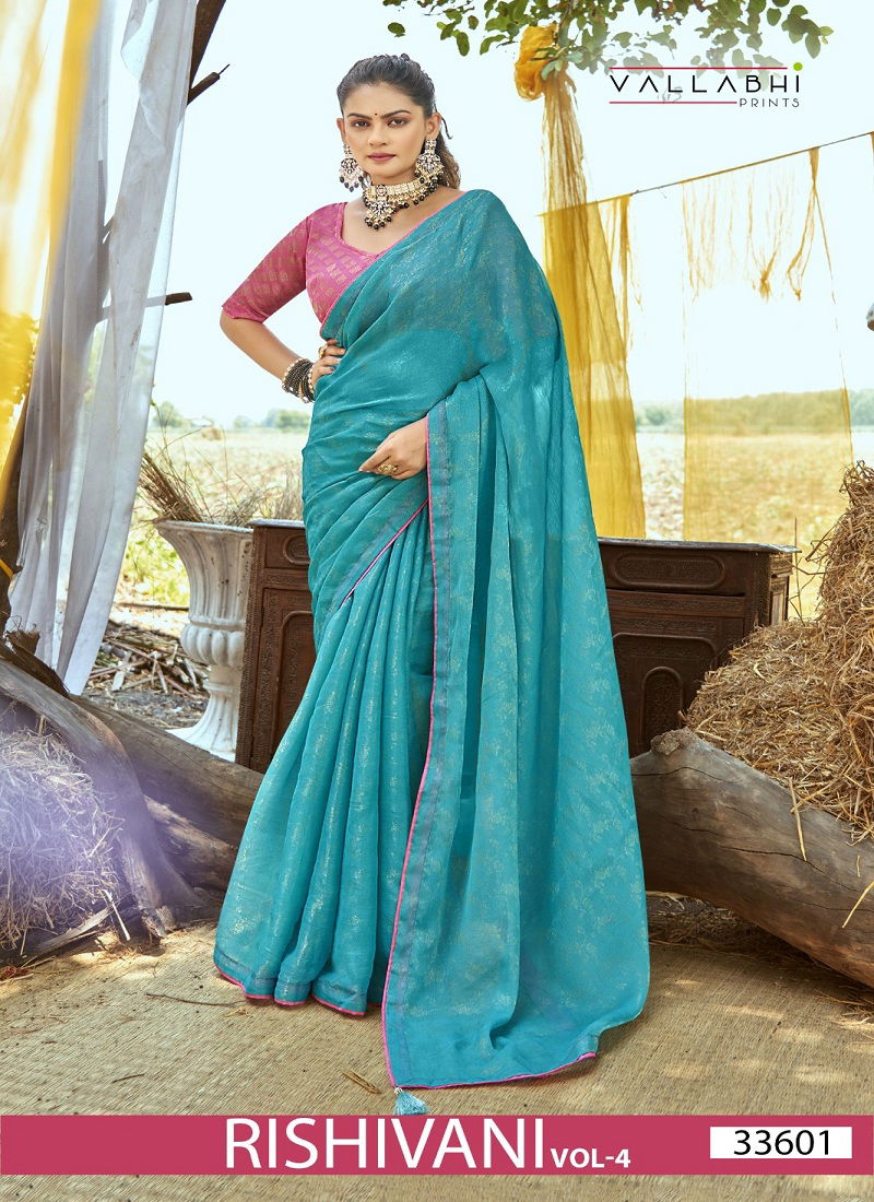 Rishivani Vol 4 By Vallabhi C C Jacquard Daily Wear Online Saree Wholesale
