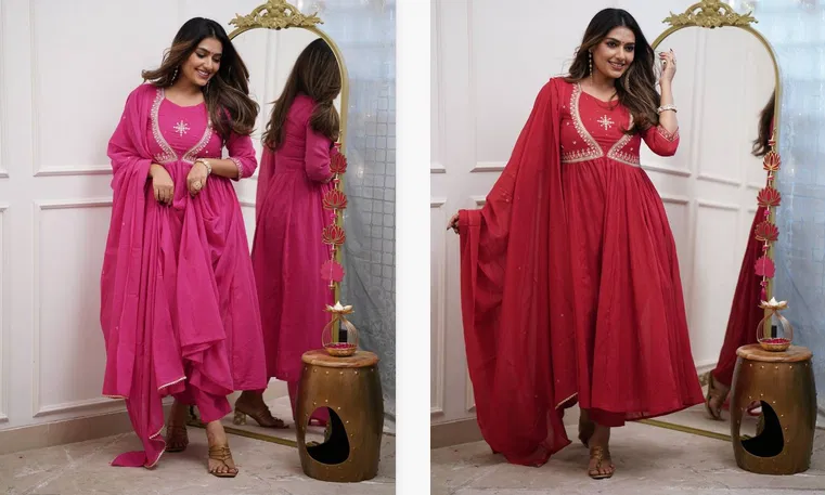 Akshita 1 Maslin Cotton Fancy Kurti Bottom With Dupatta Exporters In India
