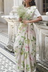 Sf Flora D Flower Printed Japan Satin Saree Best Wholesale Shop In Surat