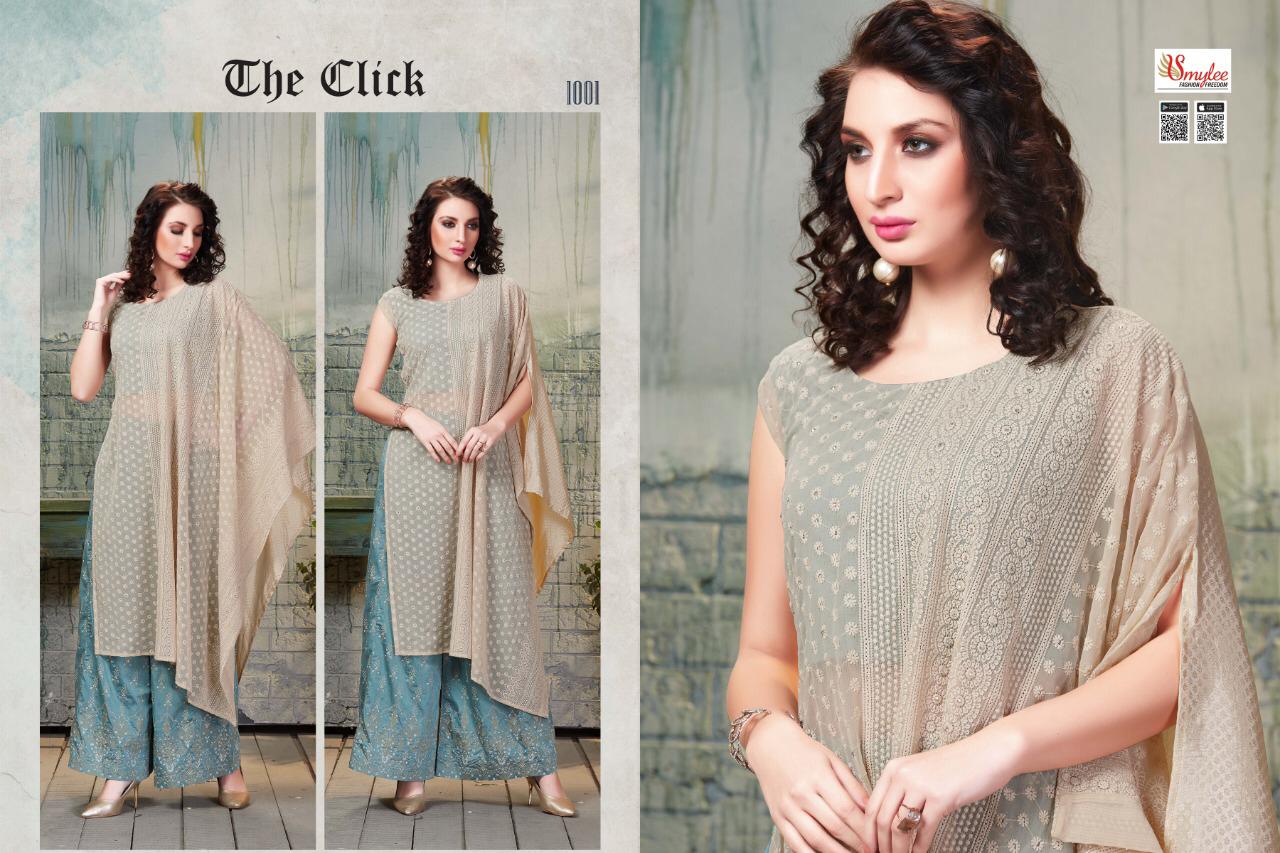 Smylee The Click Latest Designer Fancy Party Wear Stylish Long Heavy Kurtis Collection
