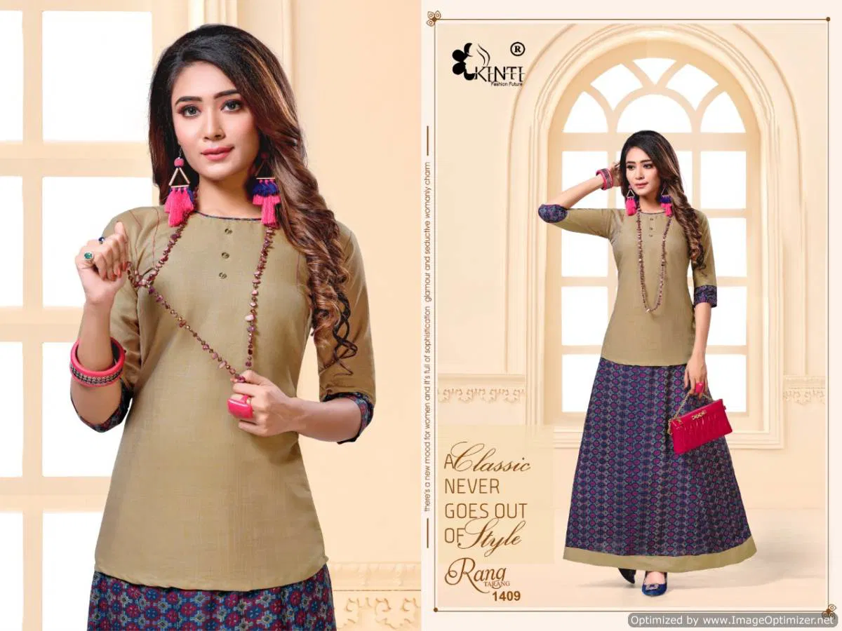 Kinti Rang Tarang Vol 14 Latest Collection Of Ladies Top With Beautiful Stylish Skirt 