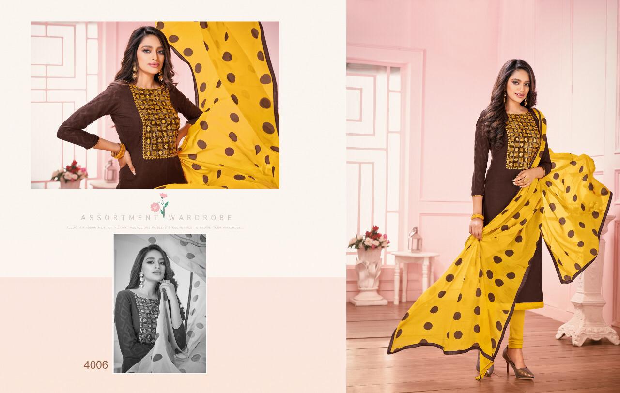 Daairy Don 25 Designer jacquard Work With Fancy Lace Dress Material Collection