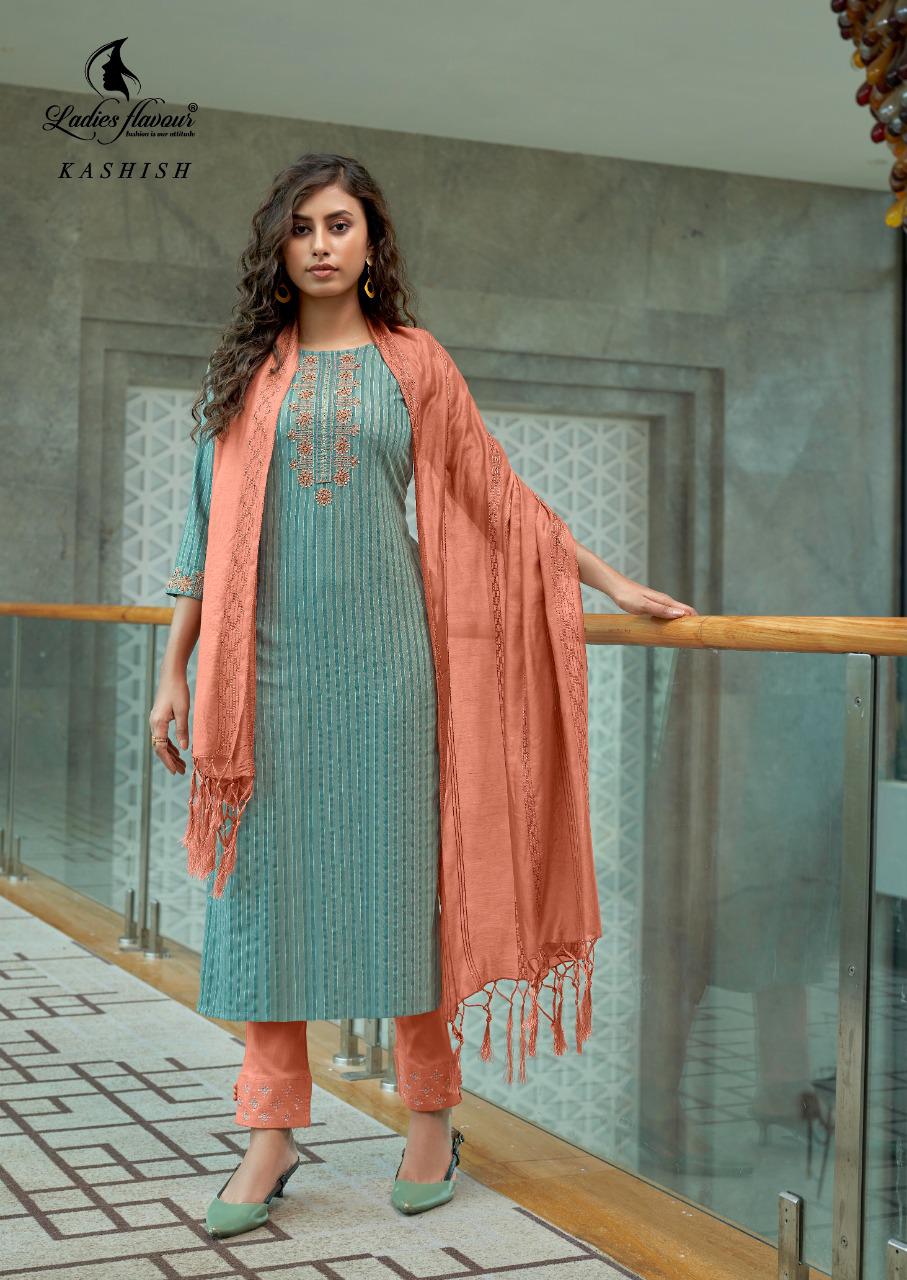 Ladies Flavour Kashish Fancy Festive Wear Heavy Rayon Weaving pattern Ready Made Collection
