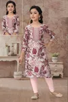 Veda Kurti 9037 Vatican Printed Kids Kurti Wholesalers In Delhi